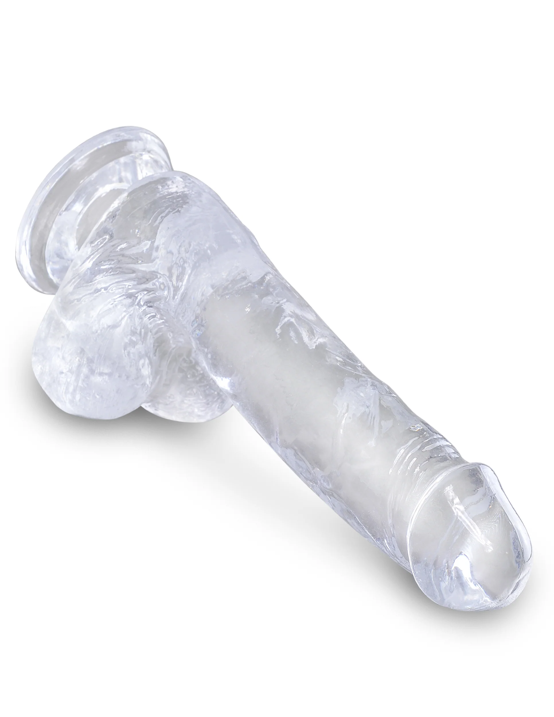 King Cock Clear 6" Cock with Balls - Image 4